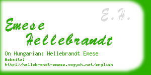 emese hellebrandt business card